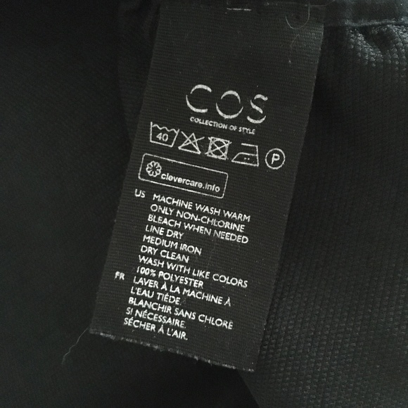 COS Black Textured Crepe Ruched Sides Blouse 12 - Picture 6 of 6